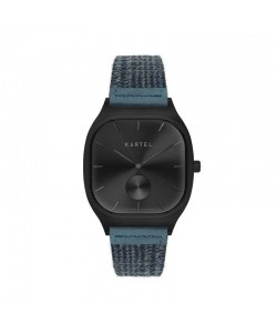 SINCLAIR 42MM BLUE FABRIC STRAP WATCH