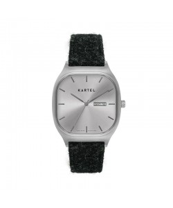 SINCLAIR 42MM GREY HARRIS TWEED STRAP WATCH
