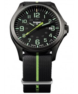 107426 Mens Watch P67 Officer Pro Gun Metal Black/Green