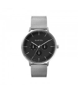 CUILLIN 43MM SILVER CHAIN MESH STRAP WATCH