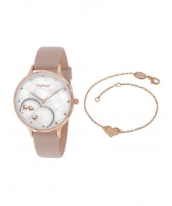 ERWO-HEART-01 Ladies' Watch Set Happy Hearts with Heart Bracelet