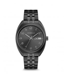 Caravelle by Bulova Mens 45C115 Gunmetal IP Stainless Bracelet Watch