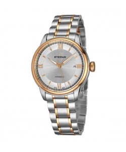 Eterna Men's 2970.53.17.1703 'Adventic' Silver Dial Two Tone Stainless Steel Automatic Swiss Made Watch