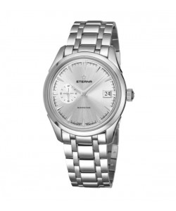 Eterna Men's 7682.41.10.1700 'Heritage' Silver Dial Stainless Steel Small Seconds Automatic Swiss Made Watch