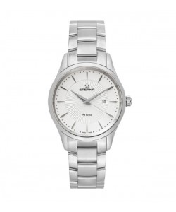 Eterna Men's 2520.41.11.0274 'Artena' Silver Dial Stainless Steel Quartz Swiss Made Watch