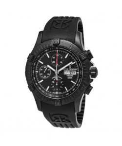 Revue Thommen Men's 16071.6877 'Air Speed' Black Dial Black Rubber Strap Swiss Automatic Watch