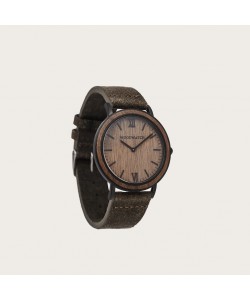 Brown Walnut Khaki - Minimal 40MM 