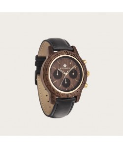 Walnut Gold Jet - Chronus 42MM