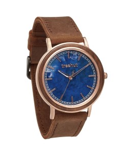 Bay Blue Marble Rose Gold