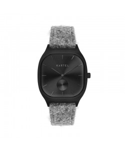 SINCLAIR 42MM GREY HARRIS TWEED STRAP WATCH