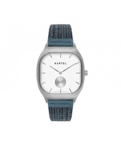 SINCLAIR 42MM BLUE FABRIC STRAP WATCH