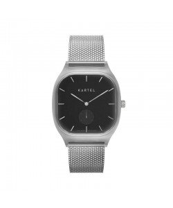 SINCLAIR 42MM SILVER CHAIN MESH STRAP WATCH