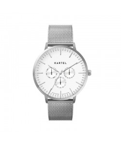 CUILLIN 43MM SILVER CHAIN MESH STRAP WATCH