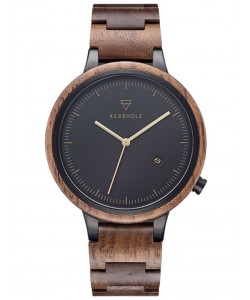 Men's Wood Watch Lamprecht Walnut/Gold