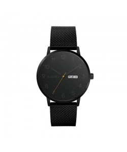 MORRIS 40MM BLACK CHAIN MESH STRAP WATCH