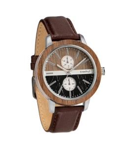 Tao Black Marble Brown Leather