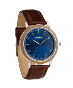 Bay Walnut Blue Brown Leather