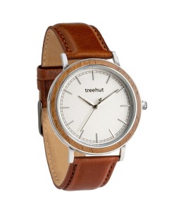 Bay Walnut White Cognac Leather