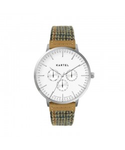 CUILLIN 43MM BROWN FABRIC STRAP WATCH