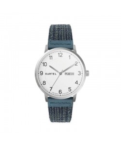 MORRIS 40MM BLUE FABRIC STRAP WATCH