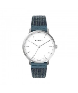 HUME 40MM BLUE FABRIC STRAP WATCH