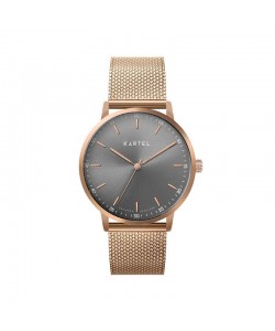 HUME 40MM ROSE GOLD CHAIN MESH STRAP WATCH